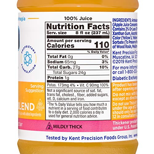 Thick-It Clear Advantage Thickened Orange Juice Blend - Mildly Thick/Nectar, 8 Oz Bottle (Pack Of 24) (B476-L9044)