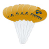 GRAPHICS & MORE Cupcake Picks Set of 6 - Acrylic Heart Toppers - Emory University