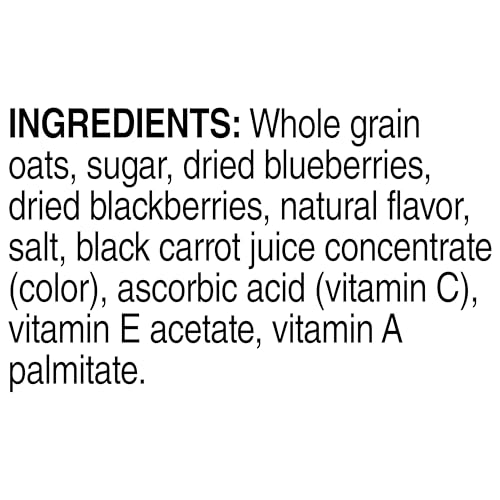 Quaker Instant Oatmeal, Fruit Fusion Blueberry Blackberry, Heart Healthy, 8.4 Oz, Pack Of 6