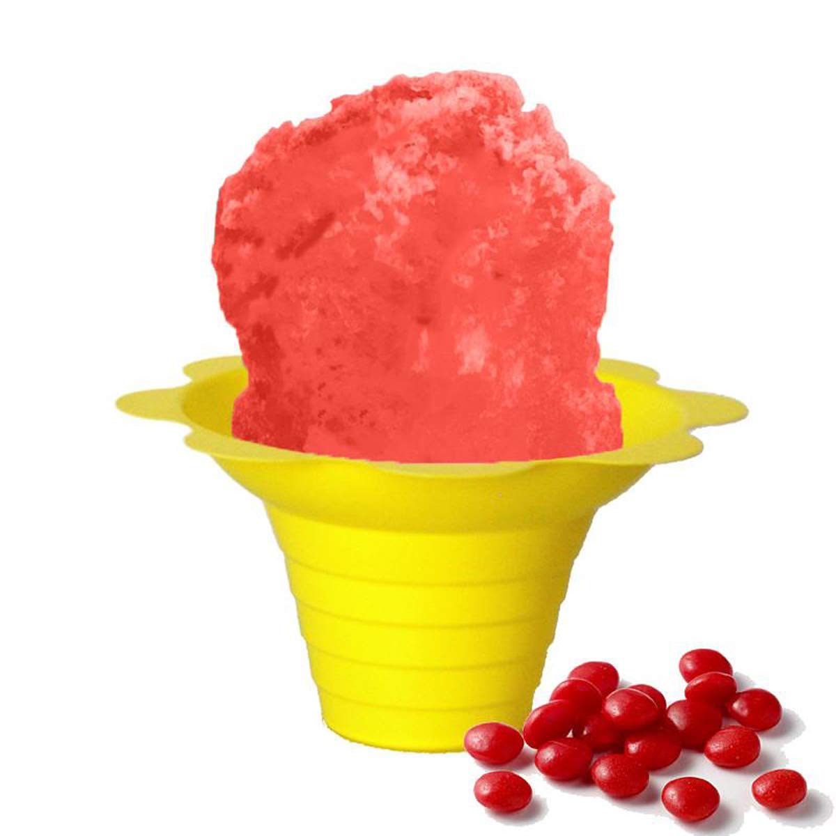 Hypothermias Shaved Ice & Snow Cone Syrup - BPA-Free Plastic Bottle Quart (32 Fl. Oz) - Red Hot - Non-GMO 100% Pure Cane Sugar,