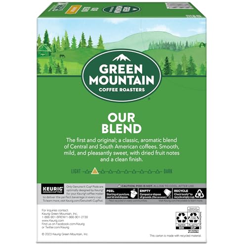 Green Mountain Coffee Roasters Our Blend Keurig Single-Serve K-Cup Pods, Light Roast Coffee, 96 Count (4 Packs of 24)