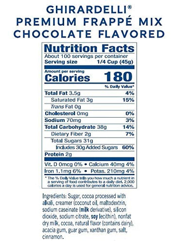 Ghirardelli Chocolate Flavored Frapp? Mix 10 lb