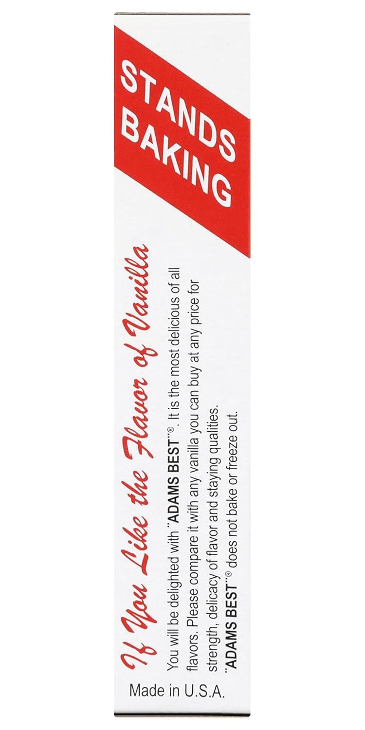 Adams Best Twice As Strong Vanilla 4Oz Glass Bottle (Pack Of 3)