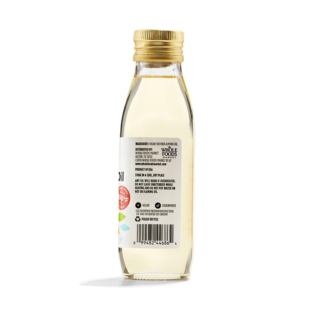 365 by Whole Foods Market Almond Oil - 8.4 Fl Oz - Pure, Natural Oil for Skin and Hair Care