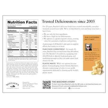 Beechers Worlds Best Mac & Cheese Frozen Box, 20 Oz