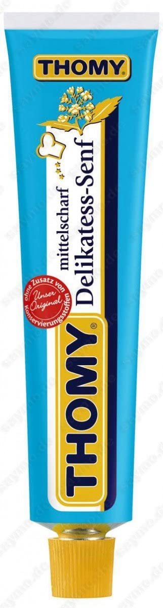 2X Thomy Delikatess-Senf Mustard 100Ml Tube (German Import)