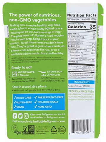 Cauli Rice - Fullgreen - Low Carb Riced Cauliflower (Cauliflower, 1 Count)