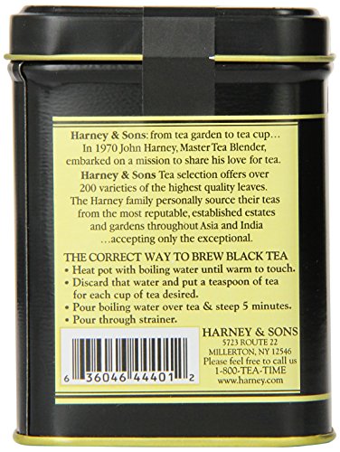 Harney & Sons Chocolate Black Tea, Florence, Hazelnut, 4 Ounce