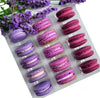Leilalove Macarons - 15 Lavender, blueberry passion fruit flavors