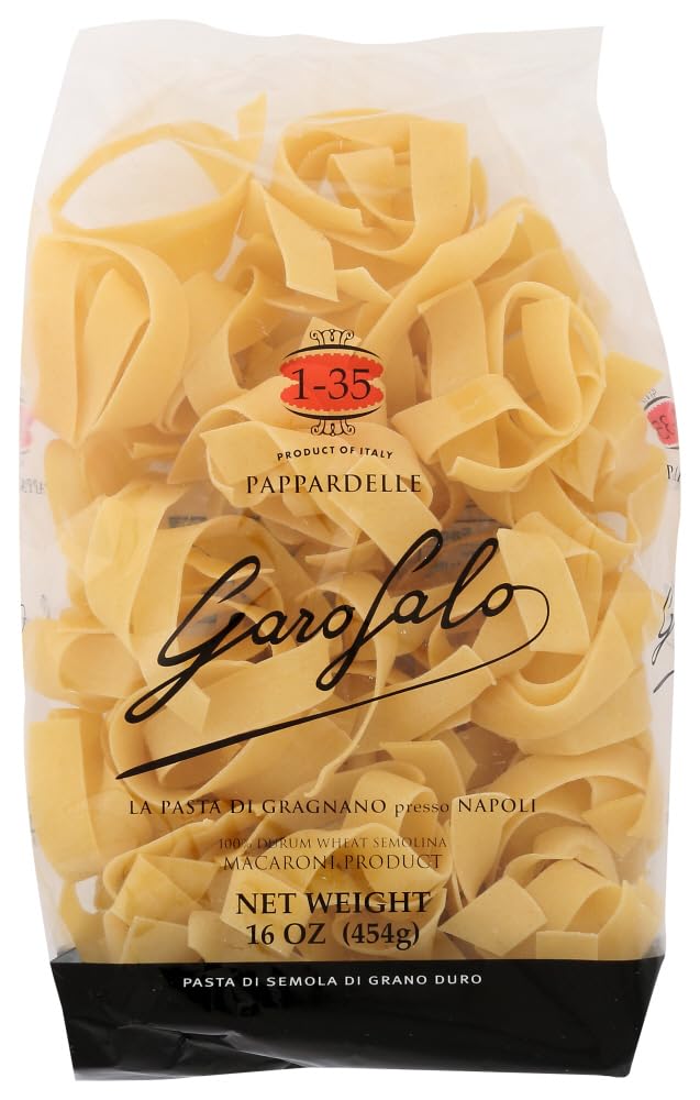 Garofalo - enhanced Durum Wheat Semolina Pappardelle Pasta, Italian Made, Bronze-Drawn, Al-Dente, One-Ingredient Pasta (2 pack)