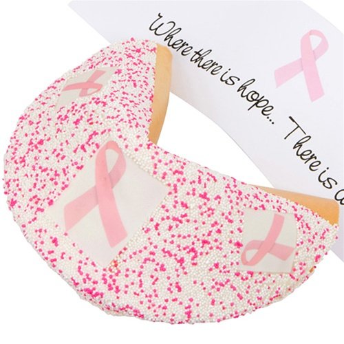 Lady Fortunes Pink Ribbon Giant Fortune Cookie