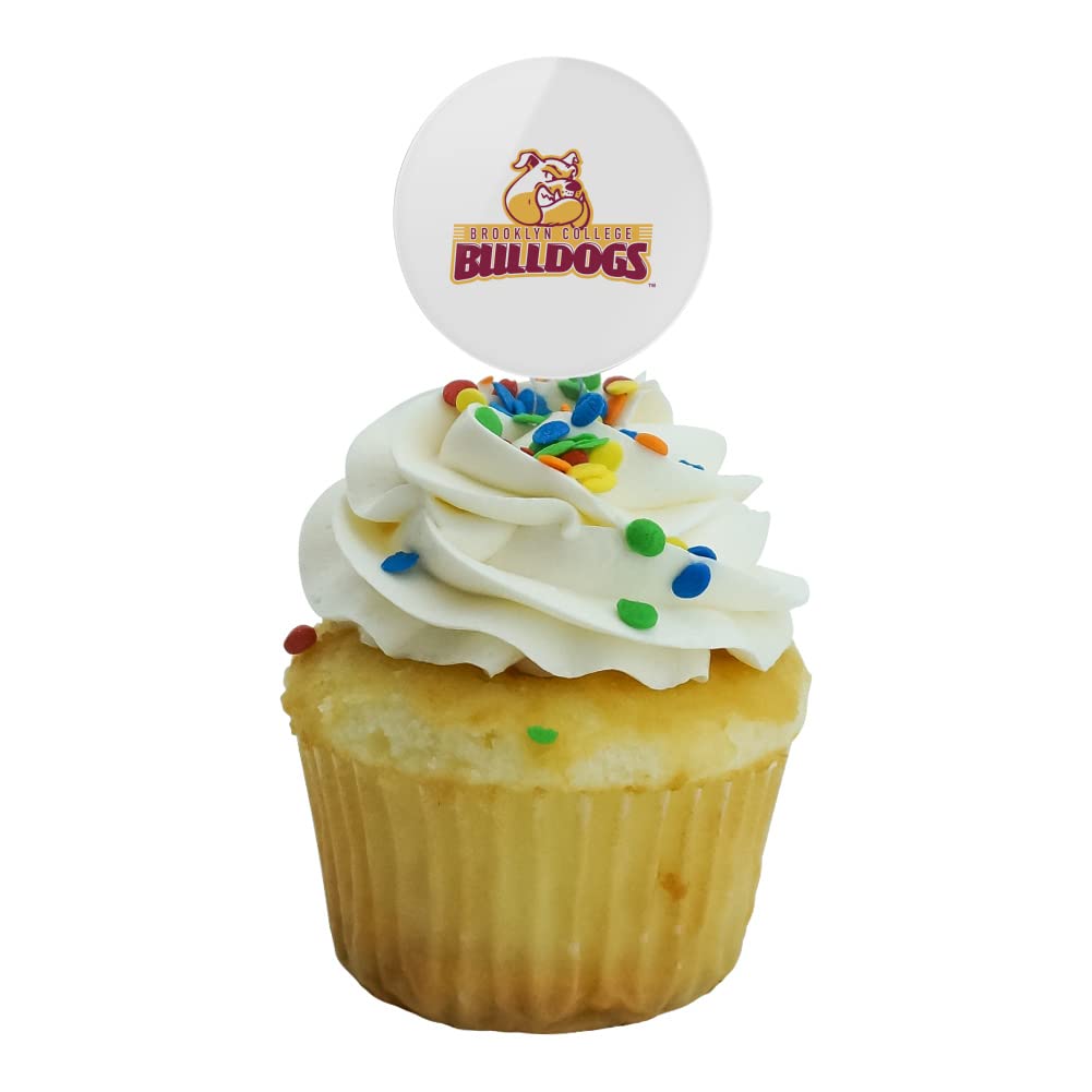 Brooklyn College Secondary Logo Cupcake Picks Toppers Decoration Set Of 6