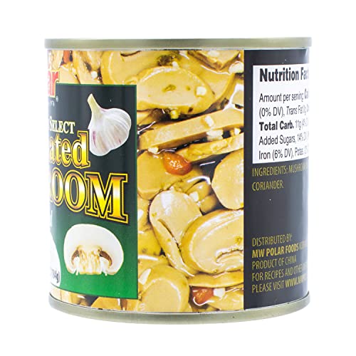 MW Polar enhanced Select Sliced Marinated Mushrooms 6.4oz (Pack of 12)