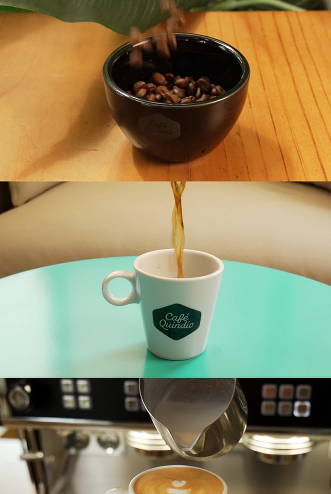 Cafe Quindio Espresso Blend - Medium/Dark Roast 100% Colombian Excelso Whole Bean Arabica Coffee - 35.2 Ounce Bag (1Kg)