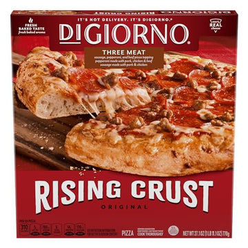Digiorno Frozen Pizza, Rising Crust Three Meat Pizza, 27.1Oz (Frozen) 27.1 oz