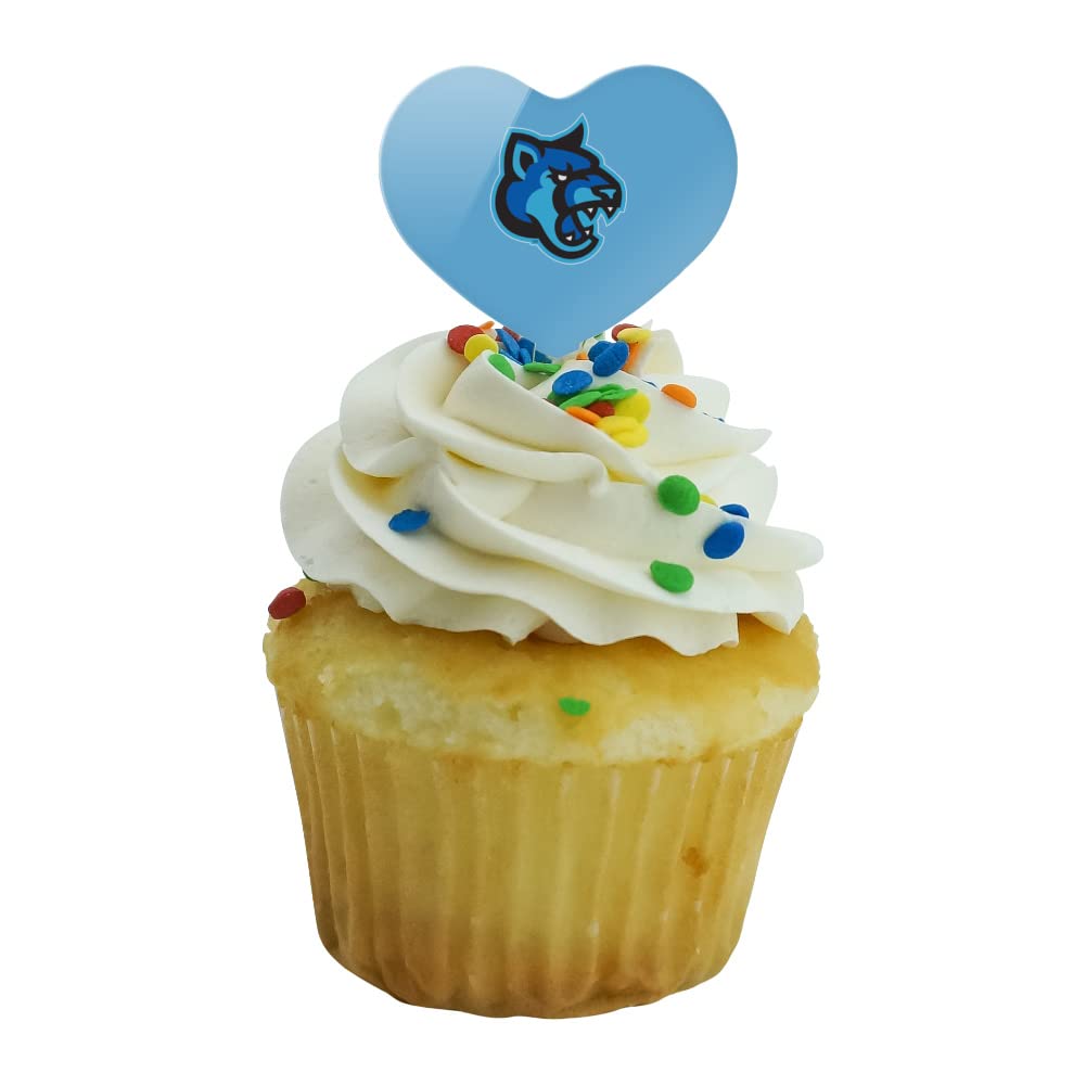 GRAPHICS & MORE Cupcake Toppers Set of 6, Acrylic, California State University San Marcos, Heart Love Design