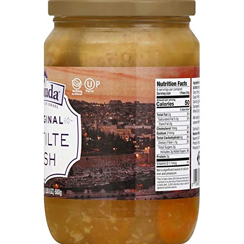 Yehuda Gefilte Fish, Original, 24 Oz (2 Pack) | Traditional Gefilte Fish | Nothing Artificial | Ready To Serve