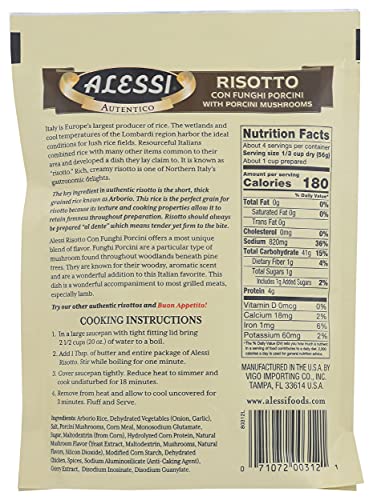 Alessi, Risotto Arborio Rice Mix, 8 oz