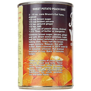 Bruces Yams Yams Cut Sweet Potatoes In Syrup, 15 Oz (Pack Of 12)