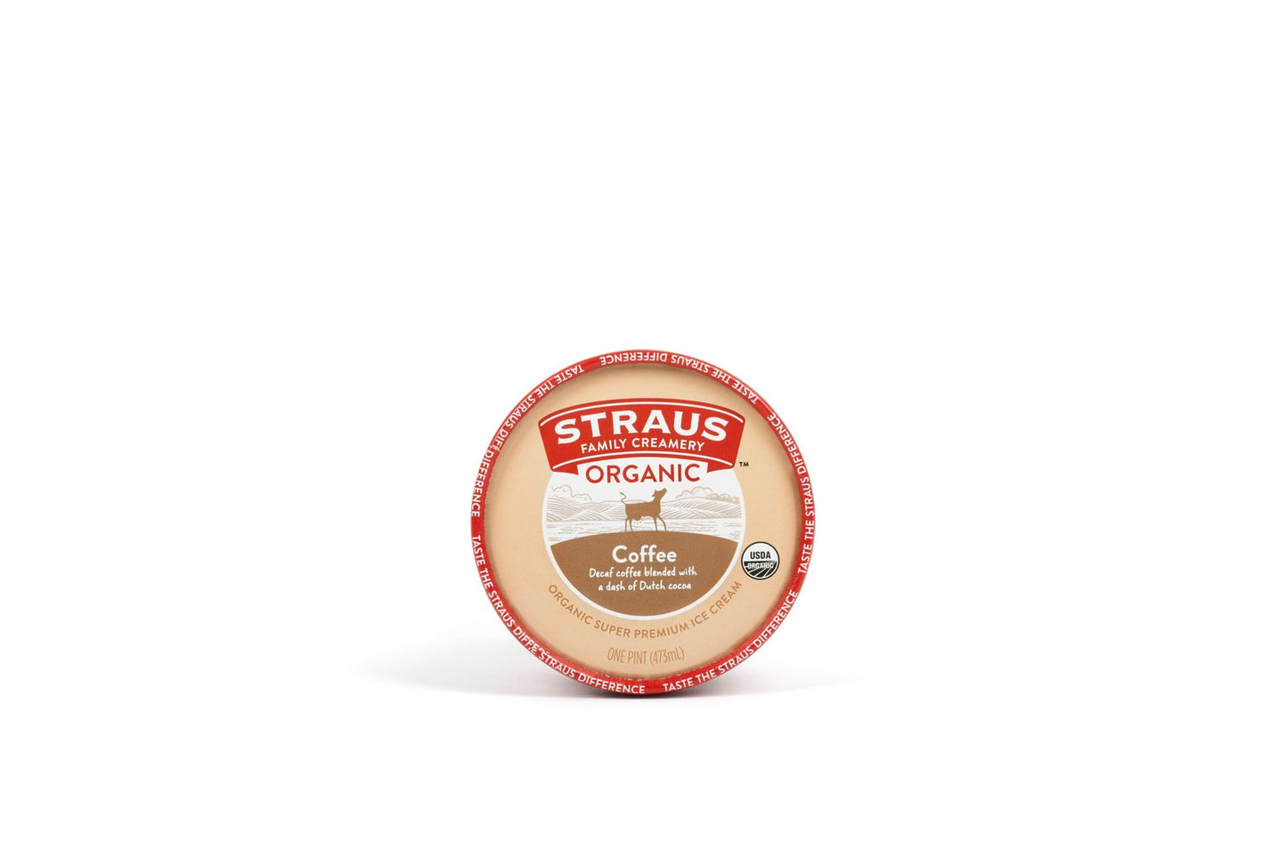 Straus Family Creamery Organic Coffee Ice Cream, 16oz