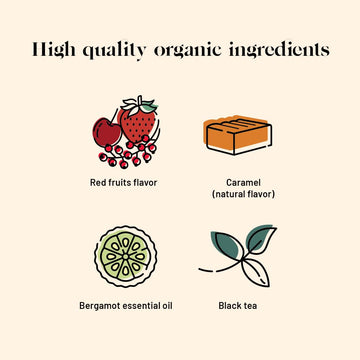 Kusmi Tea - St. Petersburg - Organic Black Tea - Earl Grey Tea - Blend Of Black Tea With Red Berries, Caramel, Vanilla & Bergamo