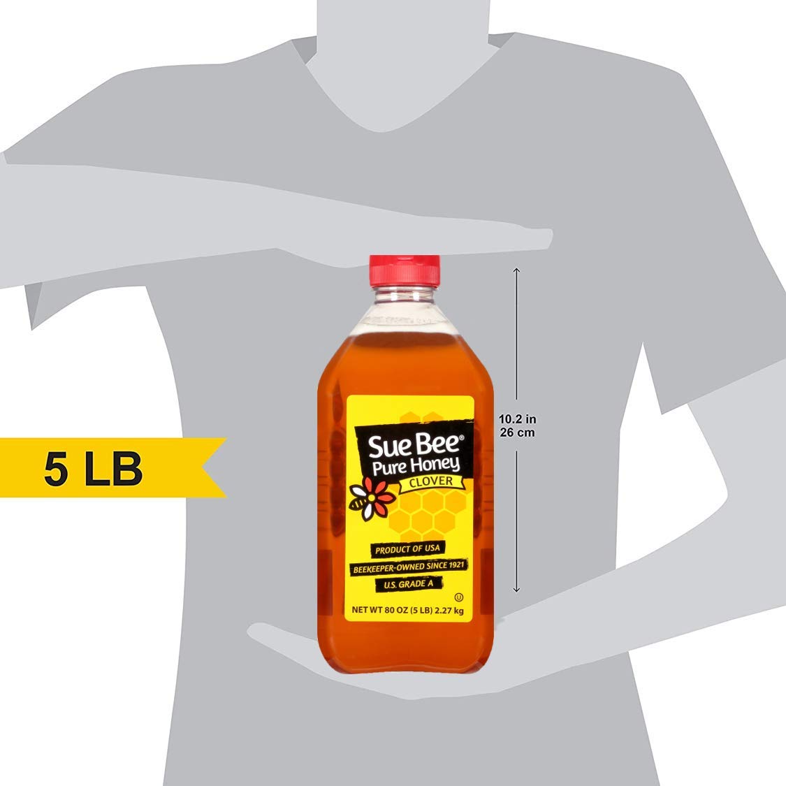 Sue Bee Honey, 5 Pound Container