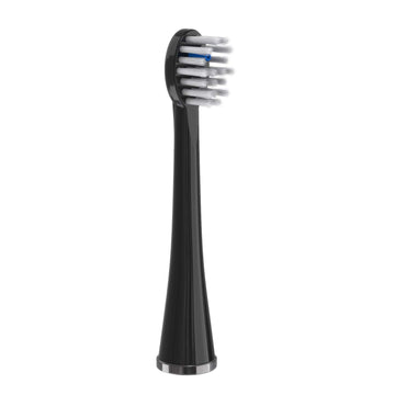 Waterpik Genuine Compact Replacement Brush Heads With Covers For Sonic-Fusion Flossing Toothbrush Sfrb-2Eb, 2 Count Black