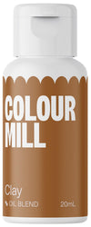 Colour Mill Oil-Based Food Coloring, 20 Milliliters Clay