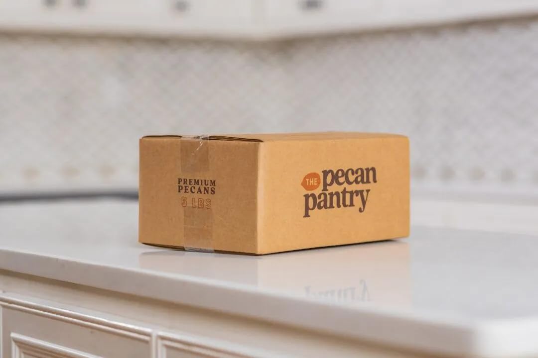 The Pecan Pantry Pecan Halves - Natural, Raw Fancy Pecans Pieces For Dishes And Desserts - U.S.A. Grown - Flavourful, Freshly Sh