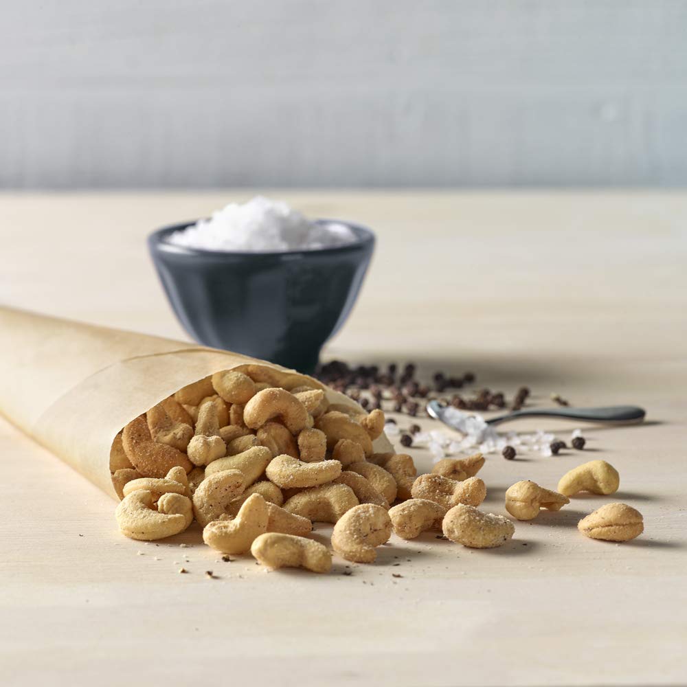 Emerald Sea Salt & Pepper Cashews, 5 Oz Pack, 6/Carton