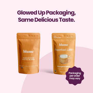 Blume Pumpkin Spice Latte - Superfoods Powdered Latte - Syrup Free, Organic & Vegan Latte - 30 Servings (125G)