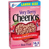 Very Berry Cheerios Cereal, Limited Edition Happy Heart Shapes, Heart Healthy Cereal With Whole Grain Oats, Large Size, 14.5 Oz