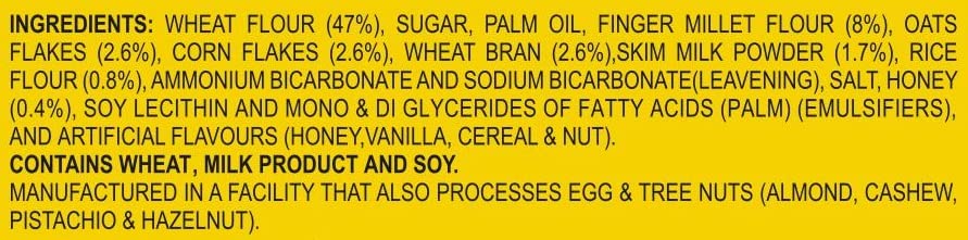Britannia Nutri Choice 5 Grain Digestive Biscuits 8.81Oz (250G) - Healthy Breakfast & Tea Time Snacks (Pack Of 4)