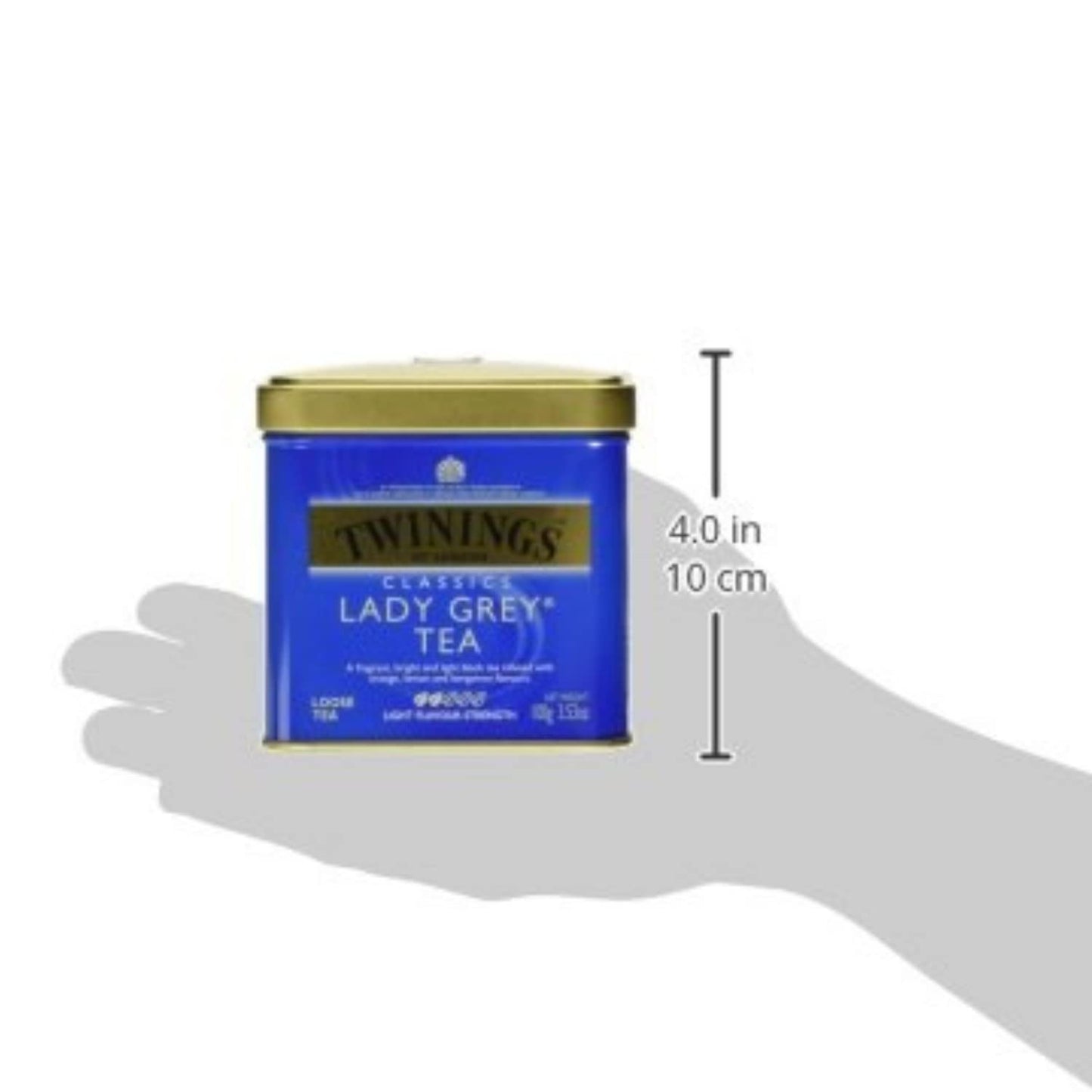 Twinings Lady Grey Loose Leaf Tea, Fragrant Black Tea with Citrus Flavors, 3.53 Oz, Blue