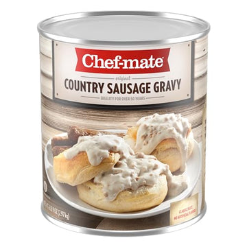 Chef-Mate Country Sausage Gravy, Breakfast Sausage, Biscuits And Gravy, Bulk #10 Can, 6 Lb 9 Oz (Pack Of 6)