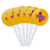 Midwestern Sate Secondary Logo Cupcake Picks Toppers Decoration Set of 6