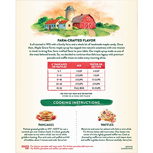 Maple Grove Farms Pancake & Waffle Mix, Complete, 24 Ounce
