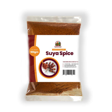 Suya seasoning 100gm x 3 (3 Packs) - African suya seasoning - sweet flavor, spicy powder, grilled steak seasoning blend (with ku