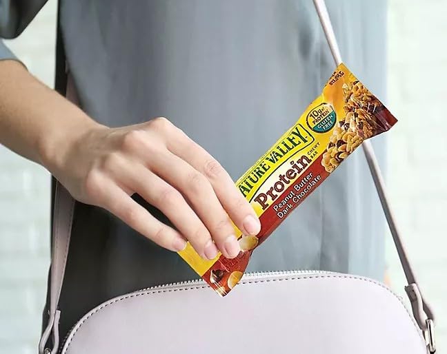 Generic NV Peanut Butter Dark Chocolate Protein Chewy Bars, Gluten-Free, 30 Count, 1.42 lbs
