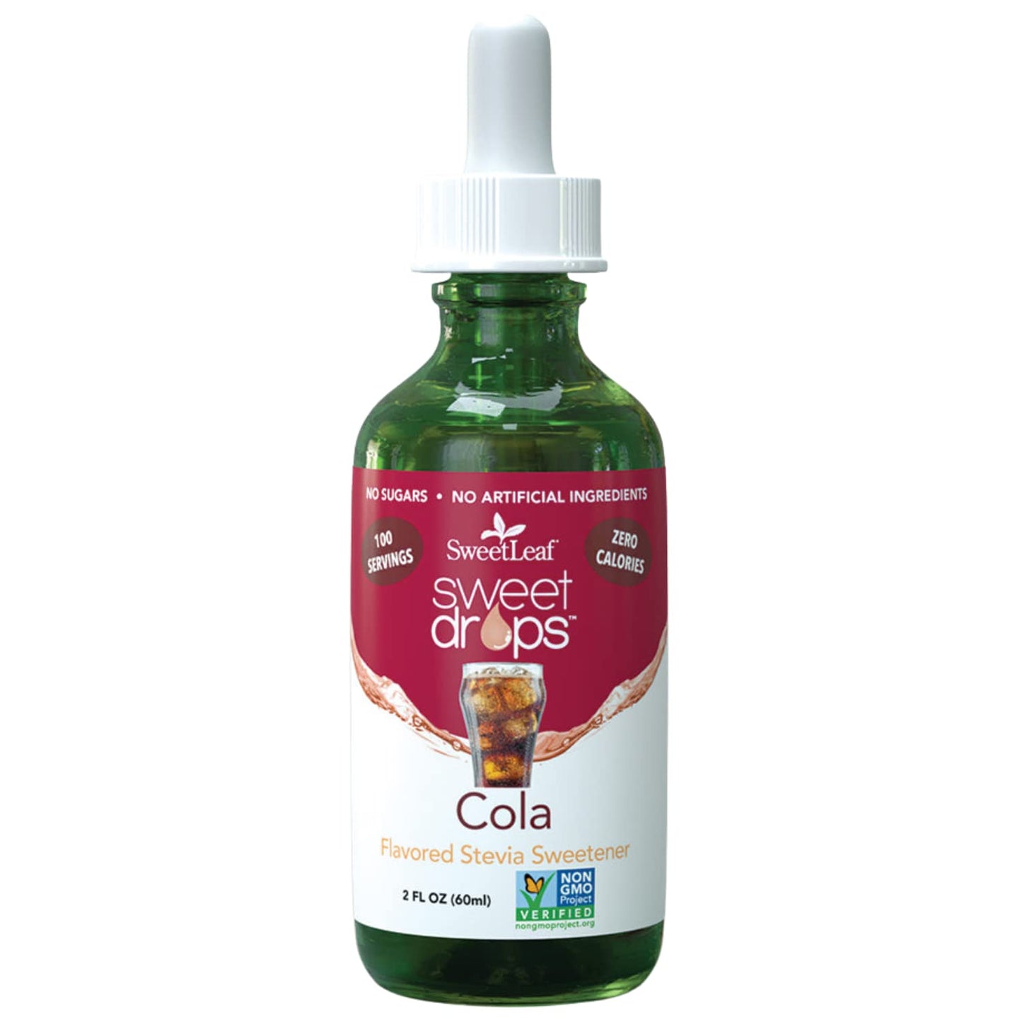 Sweetleaf Stevia Sweet Drops Cola - Liquid Stevia Drops Sweetener, Zero Calorie, Non-Gmo Flavored Stevia Liquid Sugar Substitute