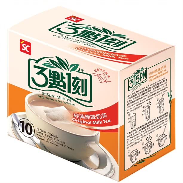 3:15Pm Milk Tea - Classic Series - Authentic Bubble Tea (10 Teabags) (Traditional Milk Tea 10)