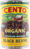 Cento - Organic Black Beans, (4)- 15.5 Oz. Cans