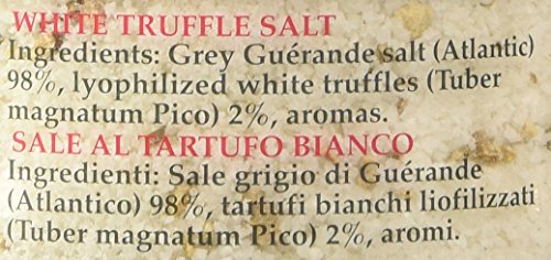 Urbani Truffles, White Truffle Salt Seasoning - Gu rande black Sea Salt Infused with Real Truffle for Exceptional Flavor Enhanc