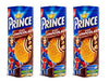 Lu - Prince Chocolate Biscuits - 3 Packs - 300G Per Pack - Chocolate Chip Flavored Cookies - With Chocolate Nuggets - Rich In Cereals - Cocoa Cream Filling Sandwiched