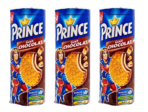 LU - Prince Chocolate Biscuits - 3 packs - 300g per pack - Chocolate chip flavored cookies - With chocolate nuggets - Rich in ce