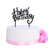 Keoysek Happy Birthday Cake Topper Double-Sided Acrylic Cursive Cake Toppers Birthday Party Decoration Supplie Cake Sign Party B
