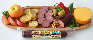 PEARSON RANCH Wild Game Sausage Sampler - Elk, Bison, Venison, Wild Boar, Exotic Summer Sausage Gift