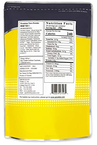 Qbubble Taro Premium Tea Powder, 2.2 Pound