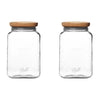 Ball Stack & Store Glass Mason Jars with Wooden Lid, Used for Pantry, Cookies, Flour, Cereal, Rice, Sugar, Tea, Coffee Beans, Sp