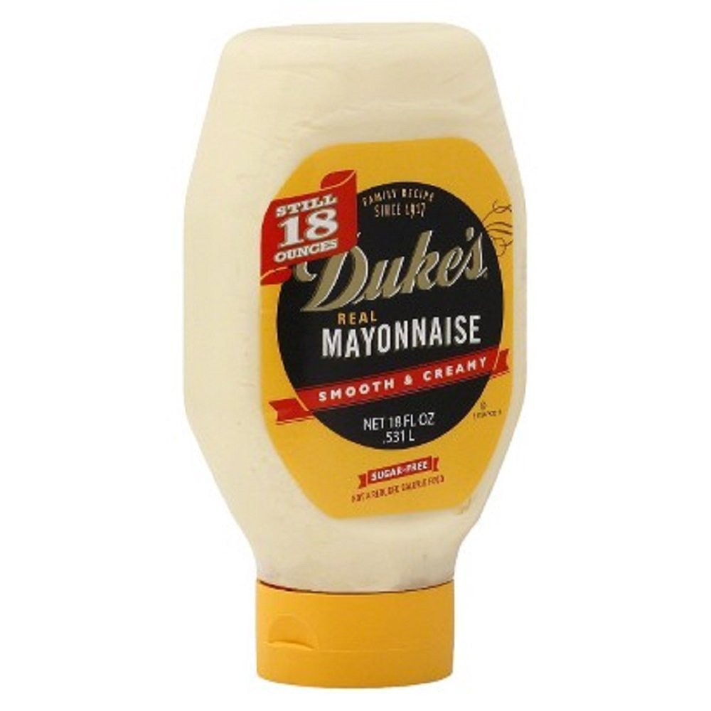 Dukes Real Mayonnaise Squeeze Bottle - Original Smooth & Creamy Taste, 18 Ounce (Pack of 12)
